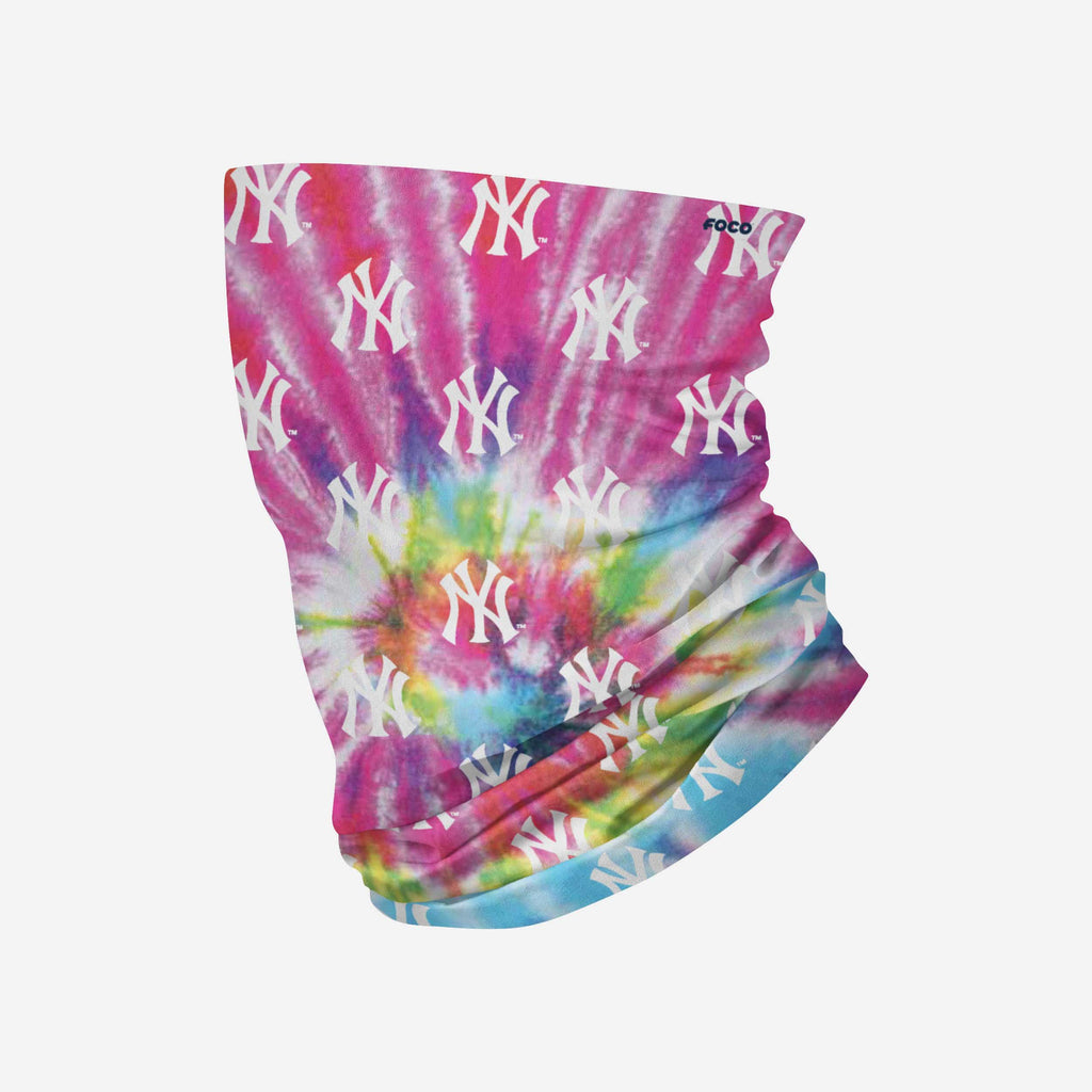 New York Yankees Pastel Tie-Dye Gaiter Scarf FOCO - FOCO.com