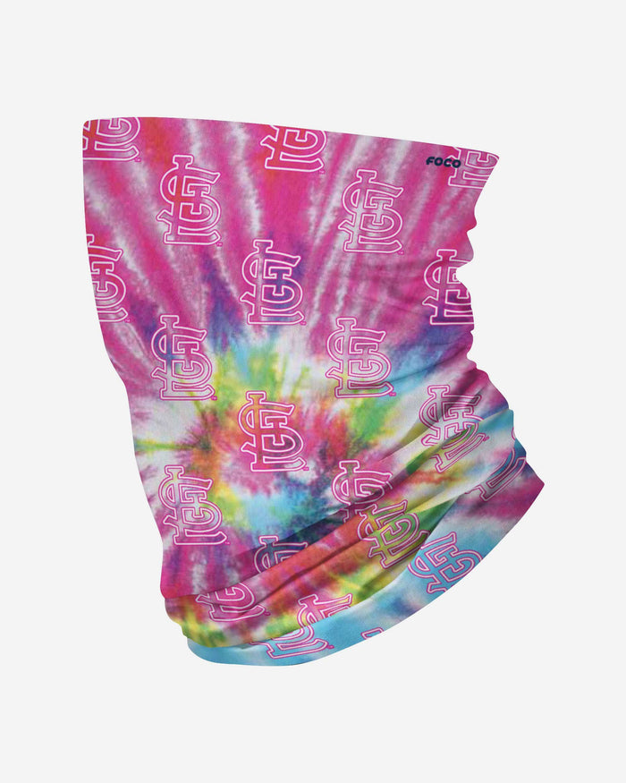 St Louis Cardinals Pastel Tie-Dye Gaiter Scarf FOCO - FOCO.com