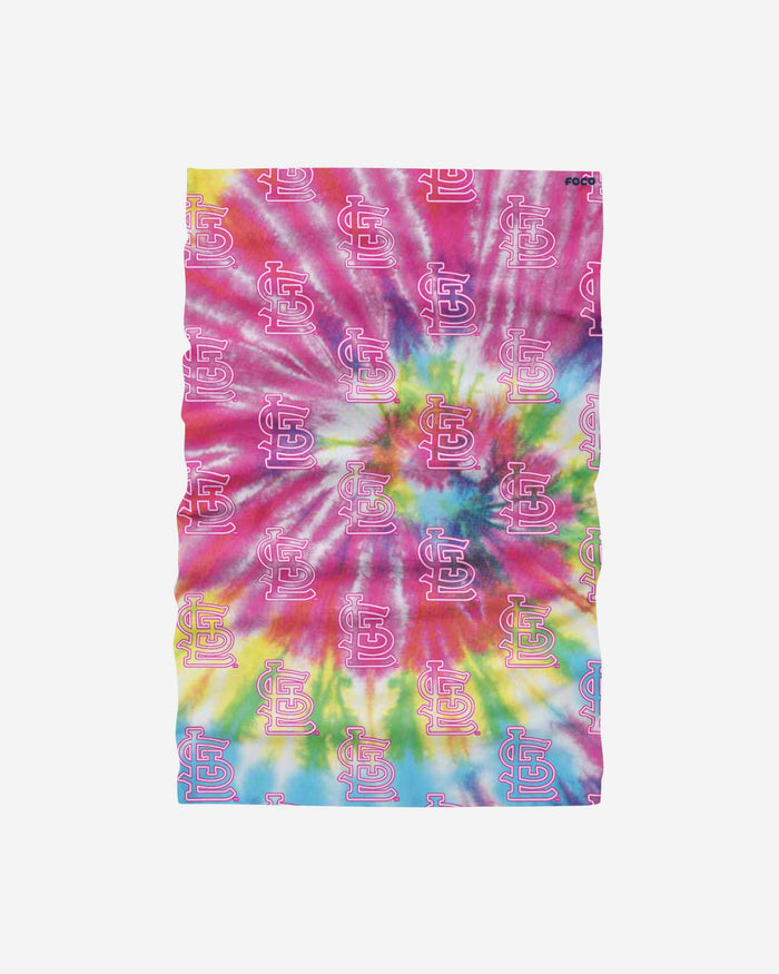 St Louis Cardinals Pastel Tie-Dye Gaiter Scarf FOCO - FOCO.com