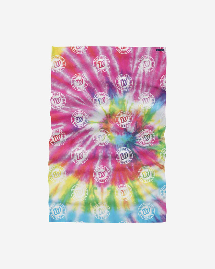 Washington Nationals Pastel Tie-Dye Gaiter Scarf FOCO - FOCO.com