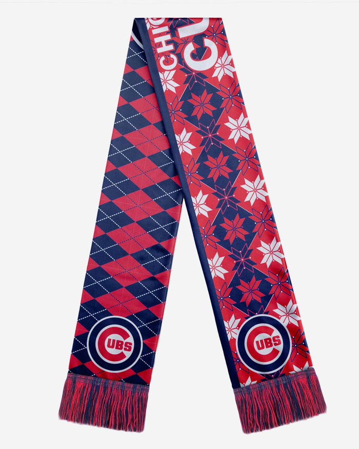 Chicago Cubs Reversible Ugly Scarf FOCO - FOCO.com