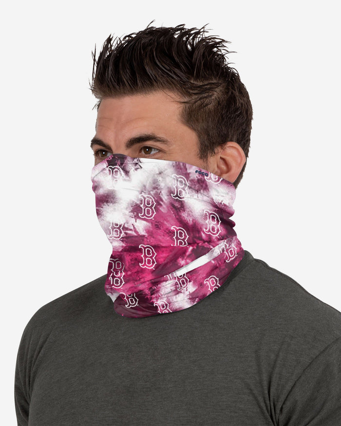 Boston Red Sox Pink Tie-Dye Gaiter Scarf FOCO - FOCO.com