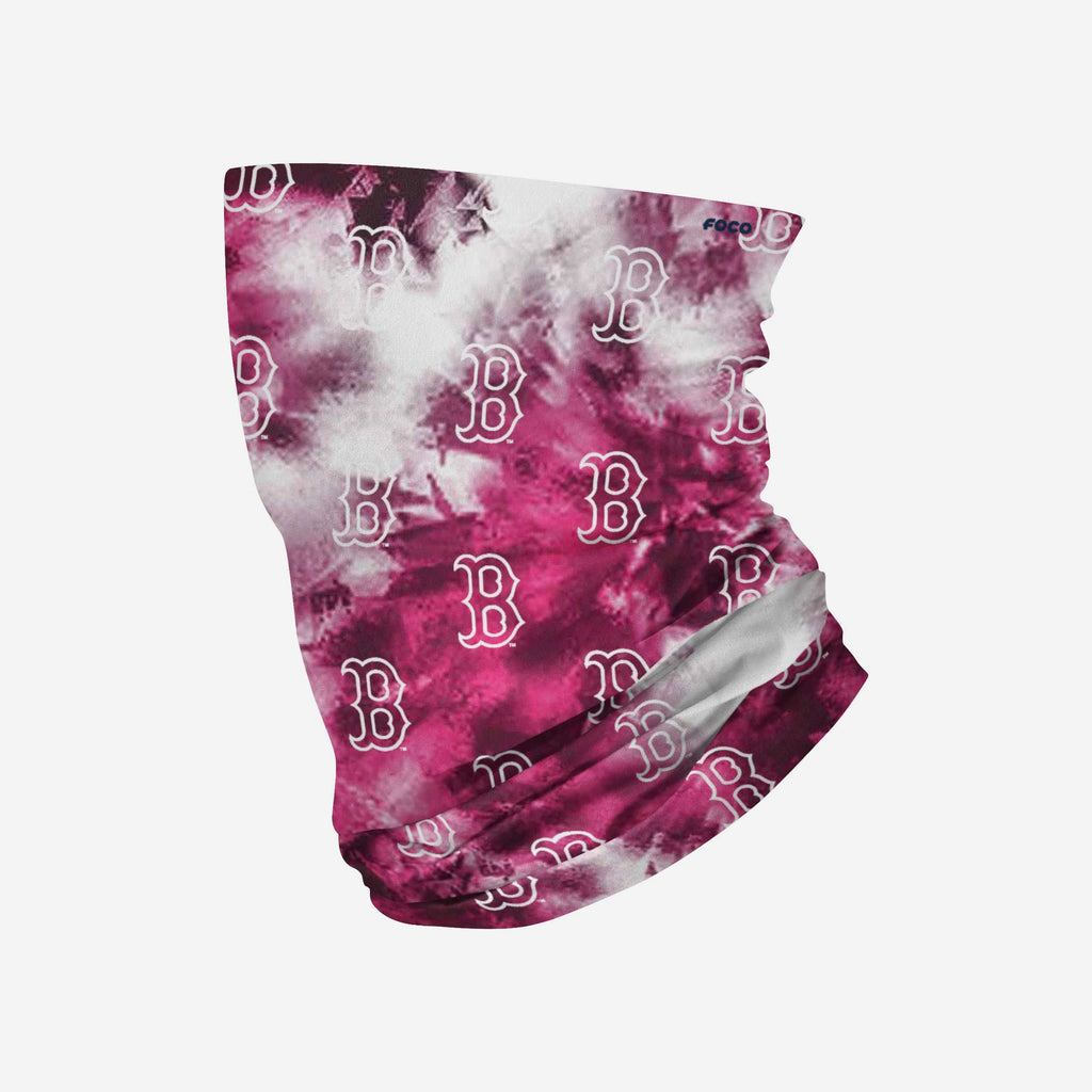 Boston Red Sox Pink Tie-Dye Gaiter Scarf FOCO - FOCO.com