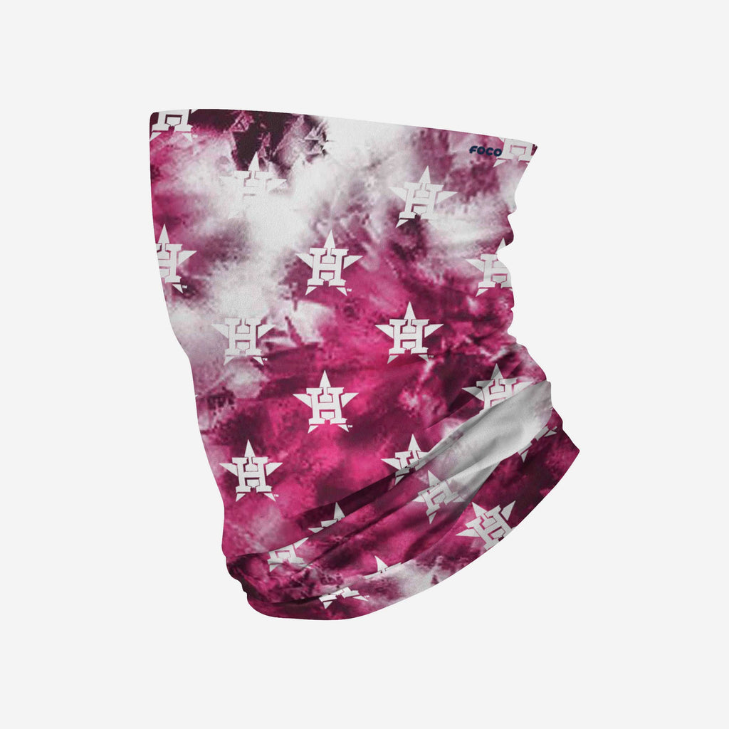 Houston Astros Pink Tie-Dye Gaiter Scarf FOCO - FOCO.com