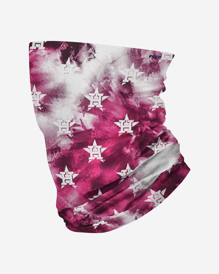 Houston Astros Pink Tie-Dye Gaiter Scarf FOCO - FOCO.com