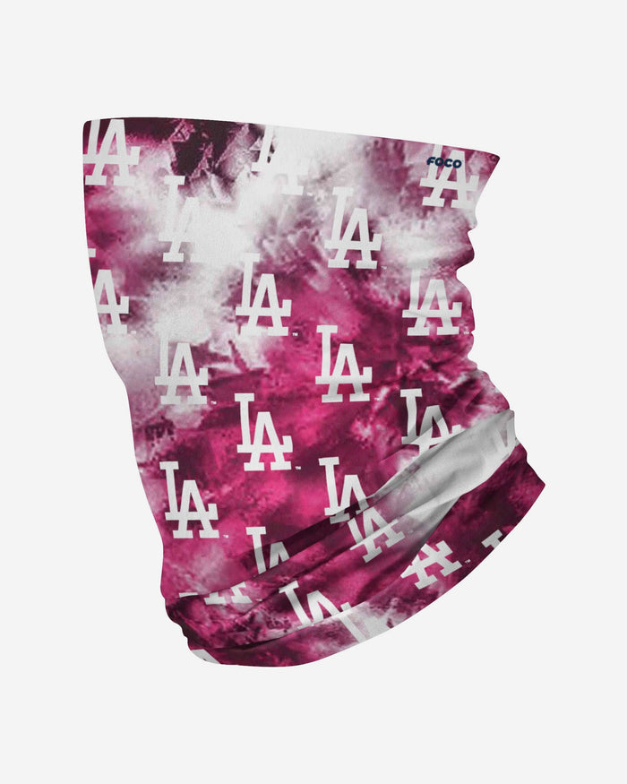 Los Angeles Dodgers Pink Tie-Dye Gaiter Scarf FOCO - FOCO.com