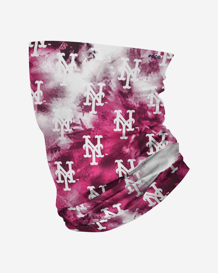 New York Mets Pink Tie-Dye Gaiter Scarf FOCO - FOCO.com