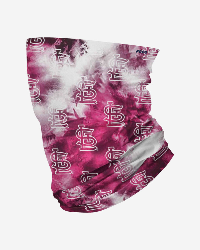 St Louis Cardinals Pink Tie-Dye Gaiter Scarf FOCO - FOCO.com