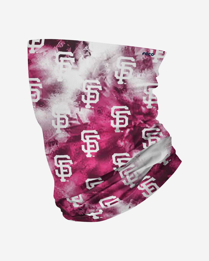 San Francisco Giants Pink Tie-Dye Gaiter Scarf FOCO - FOCO.com