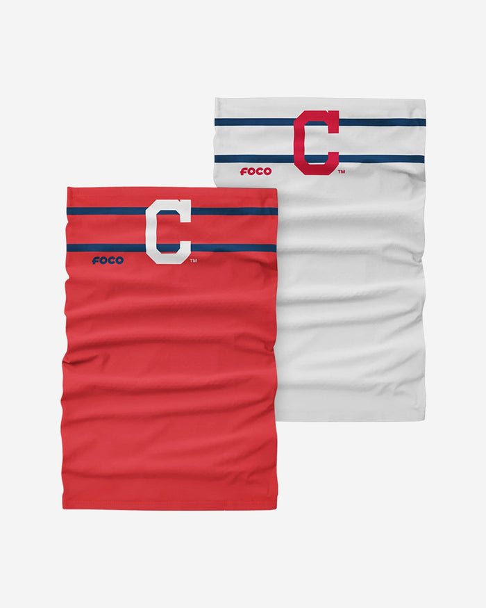 Cleveland Guardians Stitched 2 Pack Gaiter Scarf FOCO - FOCO.com