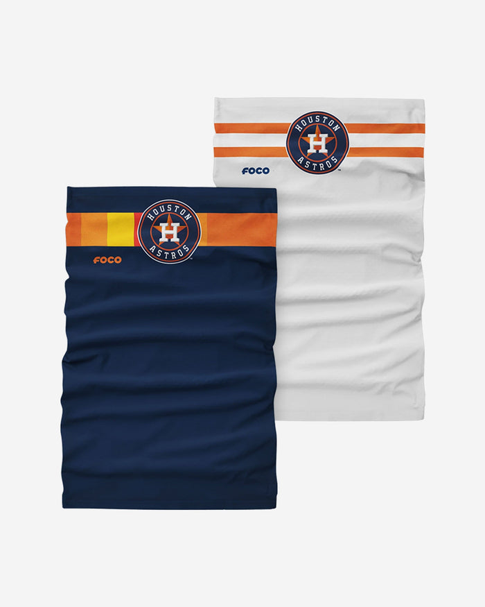 Houston Astros Stitched 2 Pack Gaiter Scarf FOCO - FOCO.com