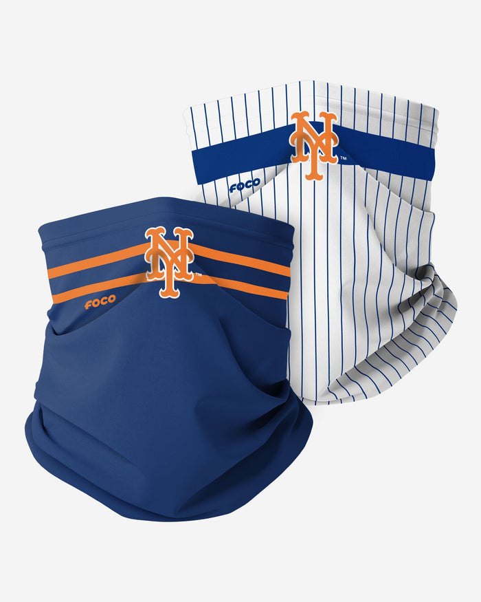 New York Mets Stitched 2 Pack Gaiter Scarf FOCO - FOCO.com