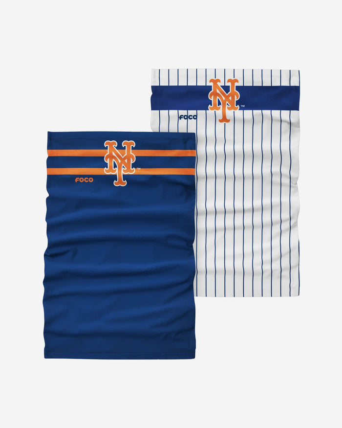 New York Mets Stitched 2 Pack Gaiter Scarf FOCO - FOCO.com