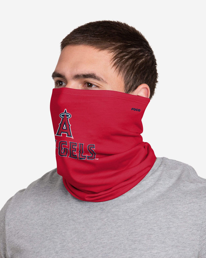 Los Angeles Angels Team Logo Stitched Gaiter Scarf FOCO - FOCO.com