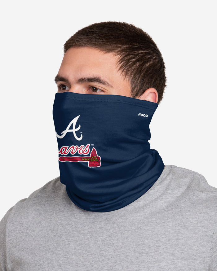 Atlanta Braves Team Logo Stitched Gaiter Scarf FOCO - FOCO.com