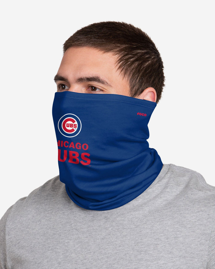 Chicago Cubs Team Logo Stitched Gaiter Scarf FOCO - FOCO.com