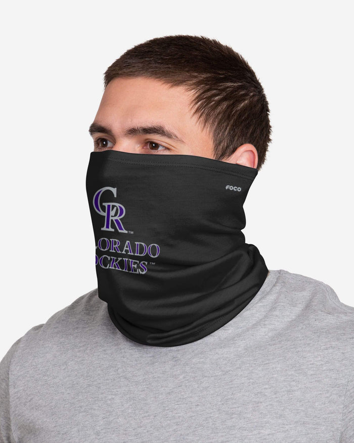 Colorado Rockies Team Logo Stitched Gaiter Scarf FOCO - FOCO.com