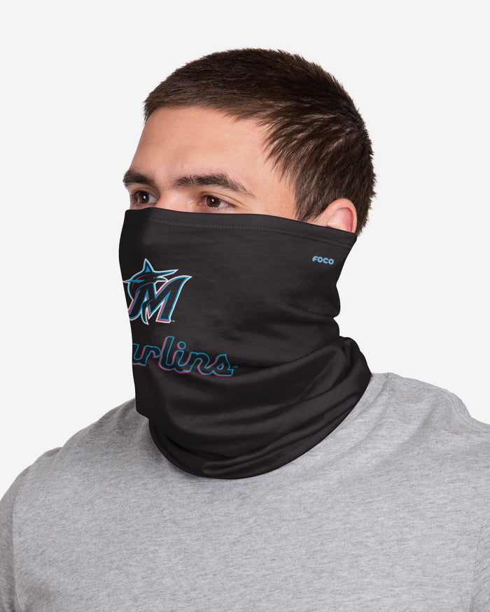 Miami Marlins Team Logo Stitched Gaiter Scarf FOCO - FOCO.com