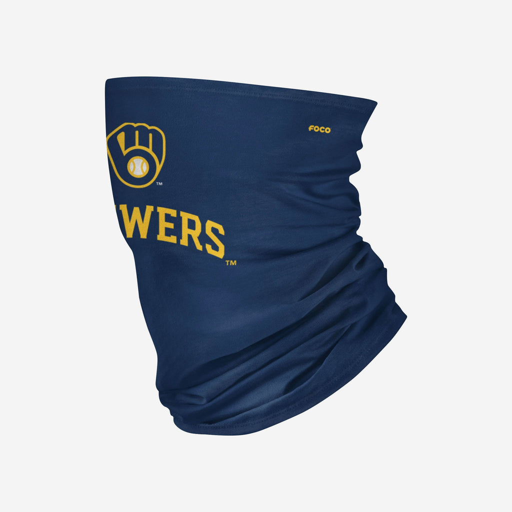 Milwaukee Brewers Team Logo Stitched Gaiter Scarf FOCO - FOCO.com