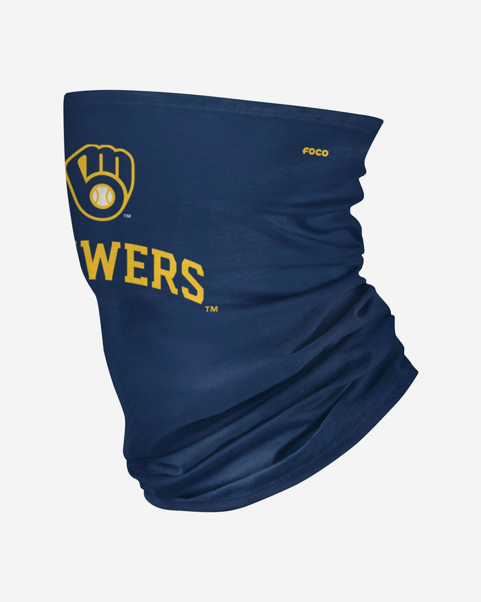 Milwaukee Brewers Team Logo Stitched Gaiter Scarf FOCO - FOCO.com