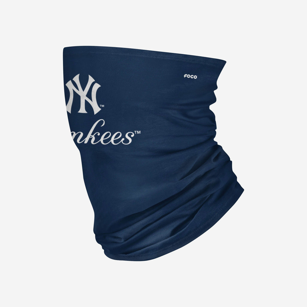 New York Yankees Team Logo Stitched Gaiter Scarf FOCO - FOCO.com