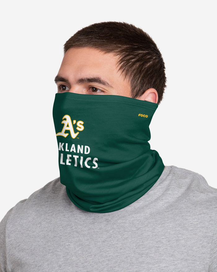 Oakland Athletics Team Logo Stitched Gaiter Scarf FOCO - FOCO.com