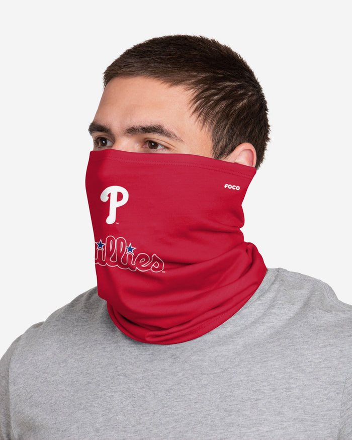 Philadelphia Phillies Team Logo Stitched Gaiter Scarf FOCO - FOCO.com