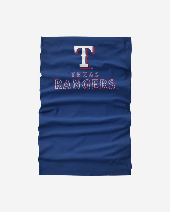 Texas Rangers Team Logo Stitched Gaiter Scarf FOCO - FOCO.com