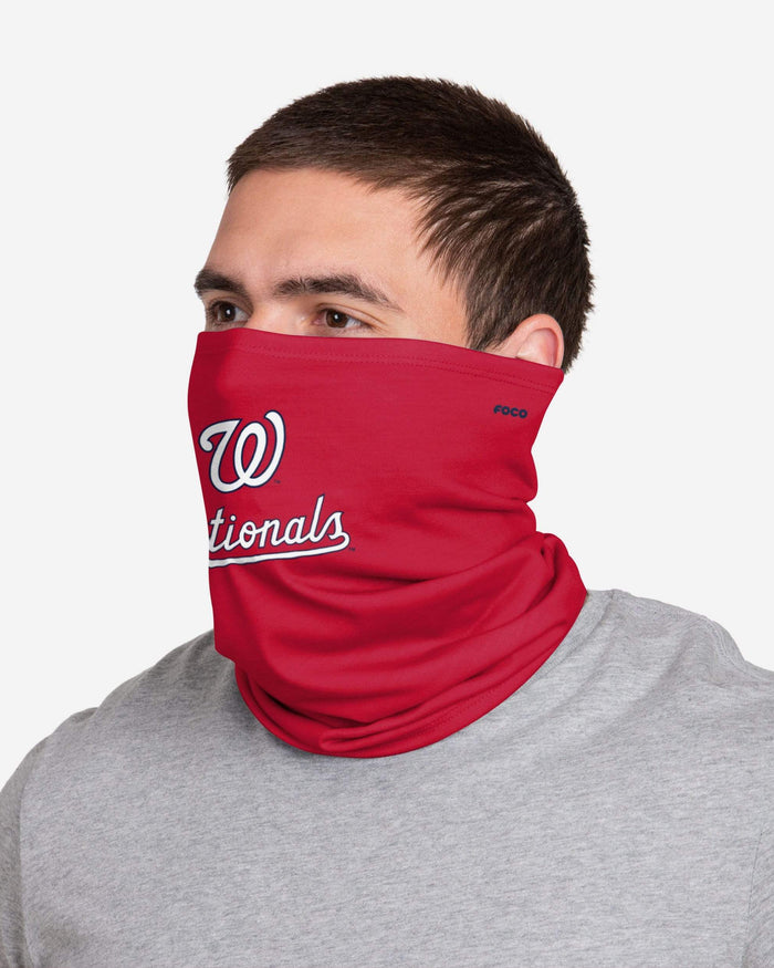 Washington Nationals Team Logo Stitched Gaiter Scarf FOCO - FOCO.com