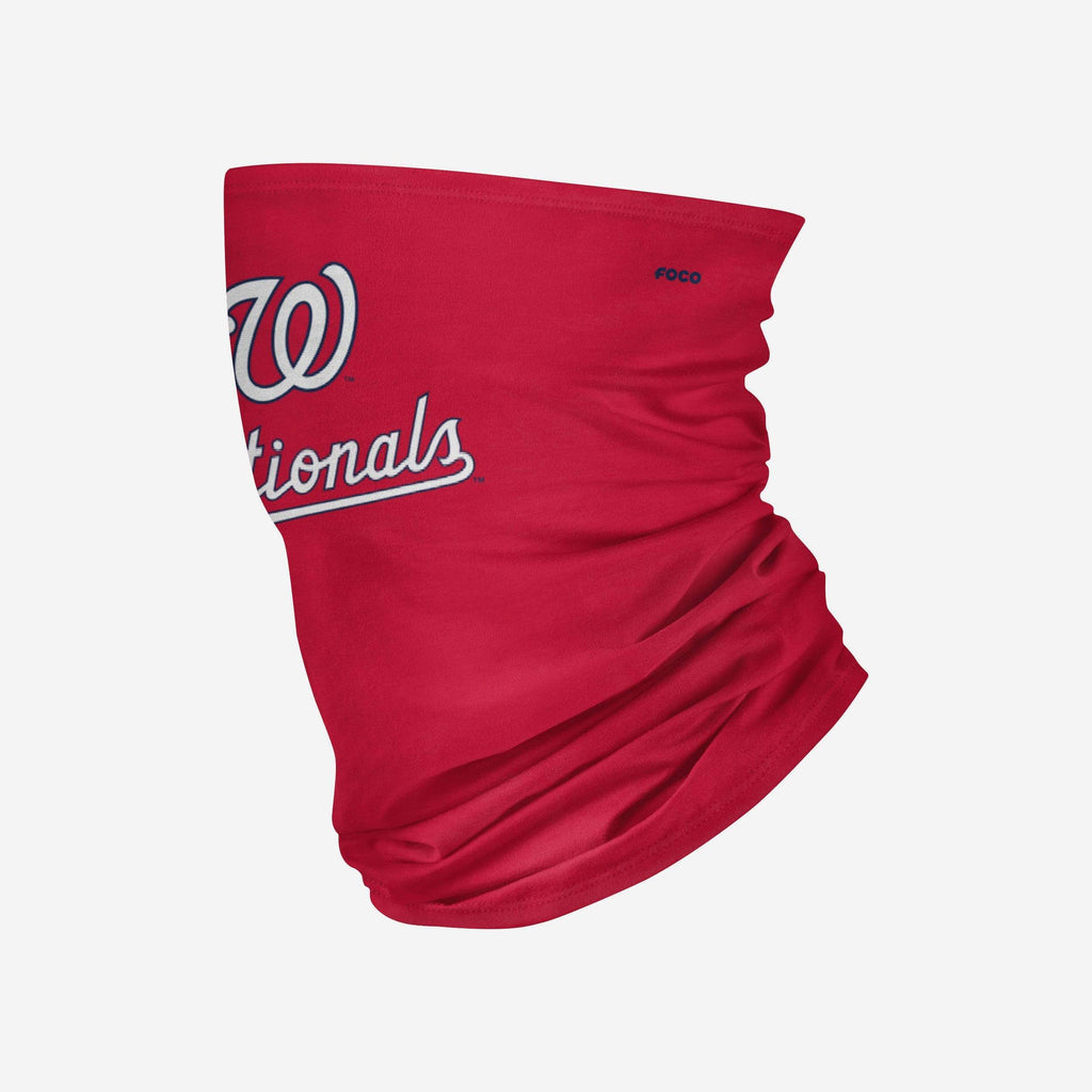 Washington Nationals Team Logo Stitched Gaiter Scarf FOCO - FOCO.com