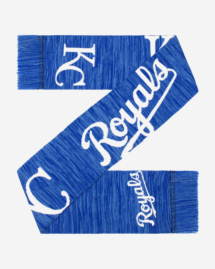 Kansas City Royals Wordmark Big Logo Colorblend Scarf FOCO - FOCO.com