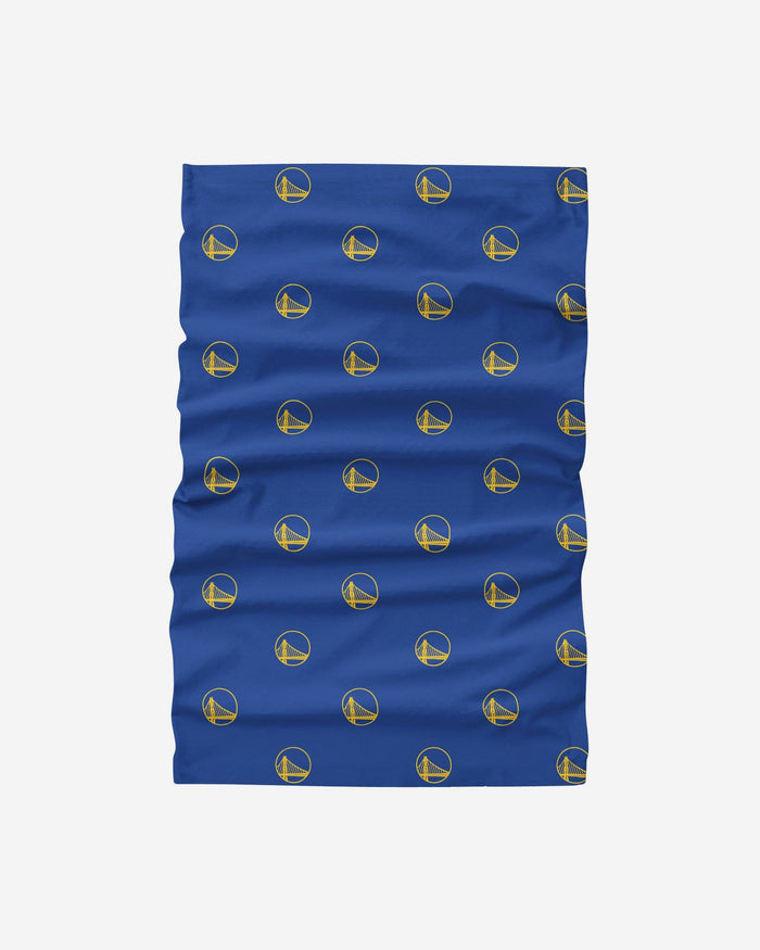 Golden State Warriors Mini Print Logo Gaiter Scarf FOCO - FOCO.com