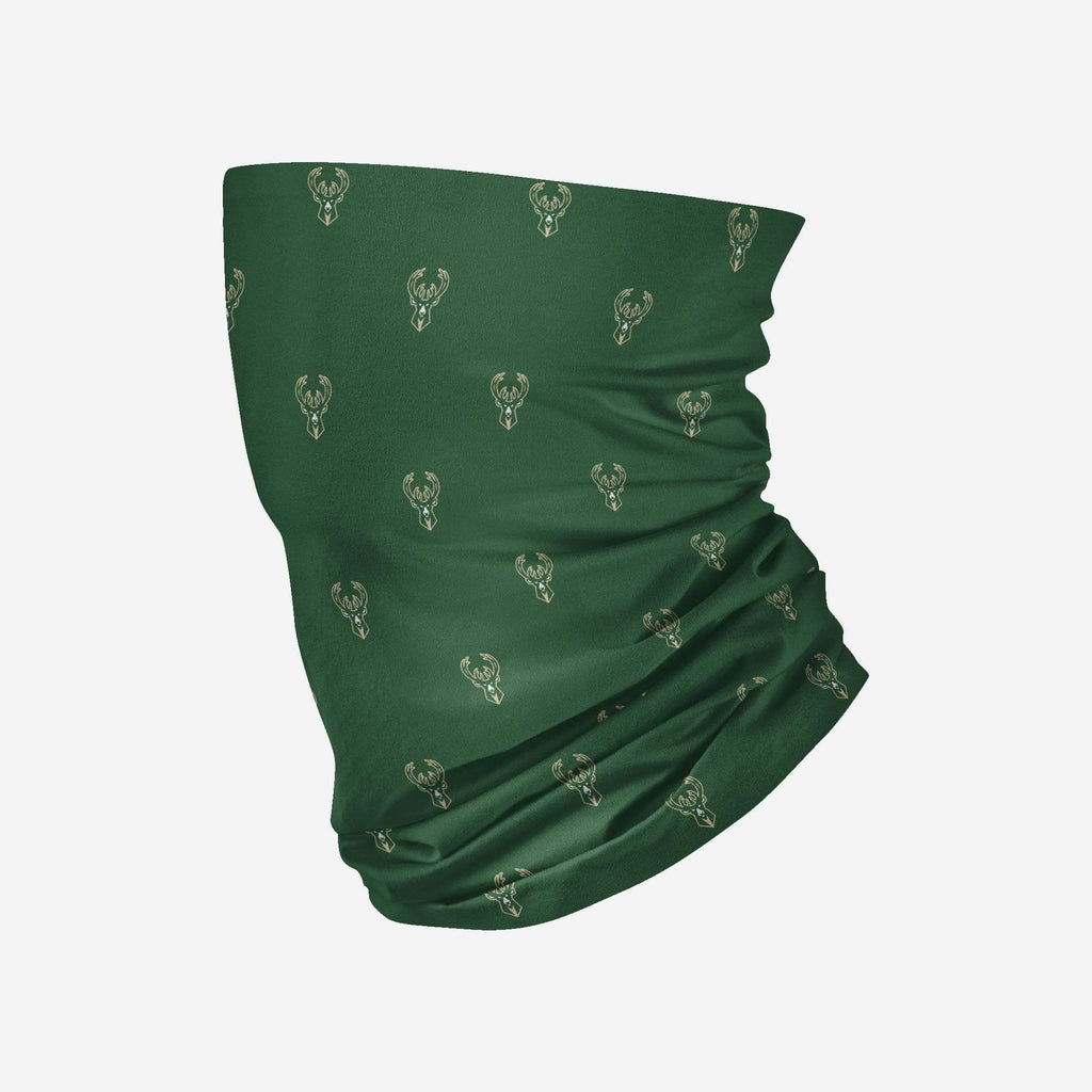 Milwaukee Bucks Mini Print Logo Gaiter Scarf FOCO - FOCO.com