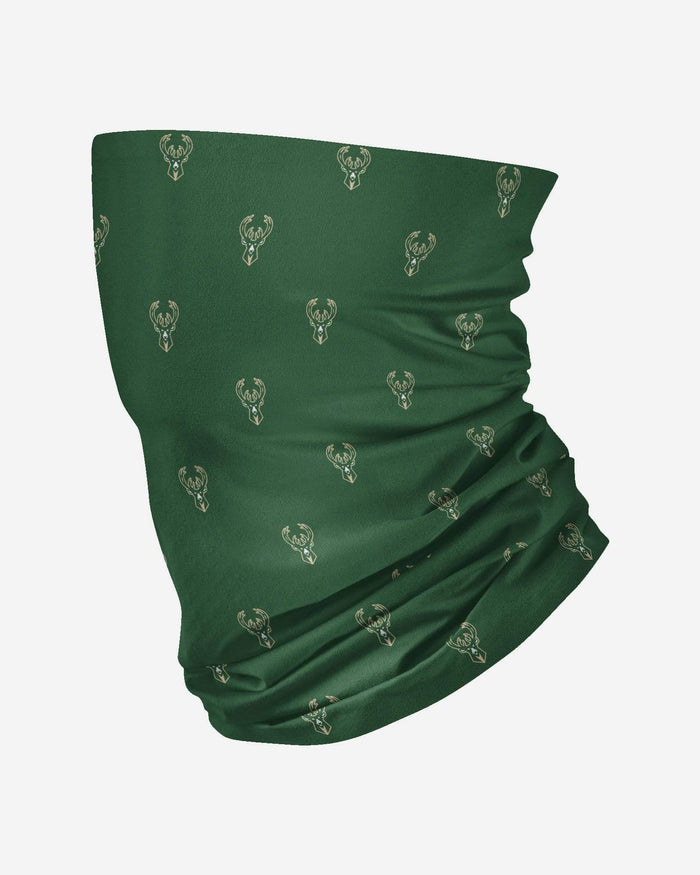 Milwaukee Bucks Mini Print Logo Gaiter Scarf FOCO - FOCO.com