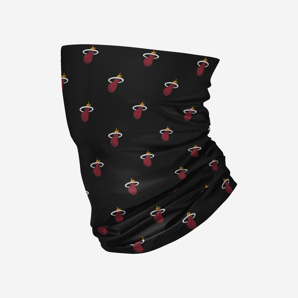 Miami Heat Mini Print Logo Gaiter Scarf FOCO - FOCO.com