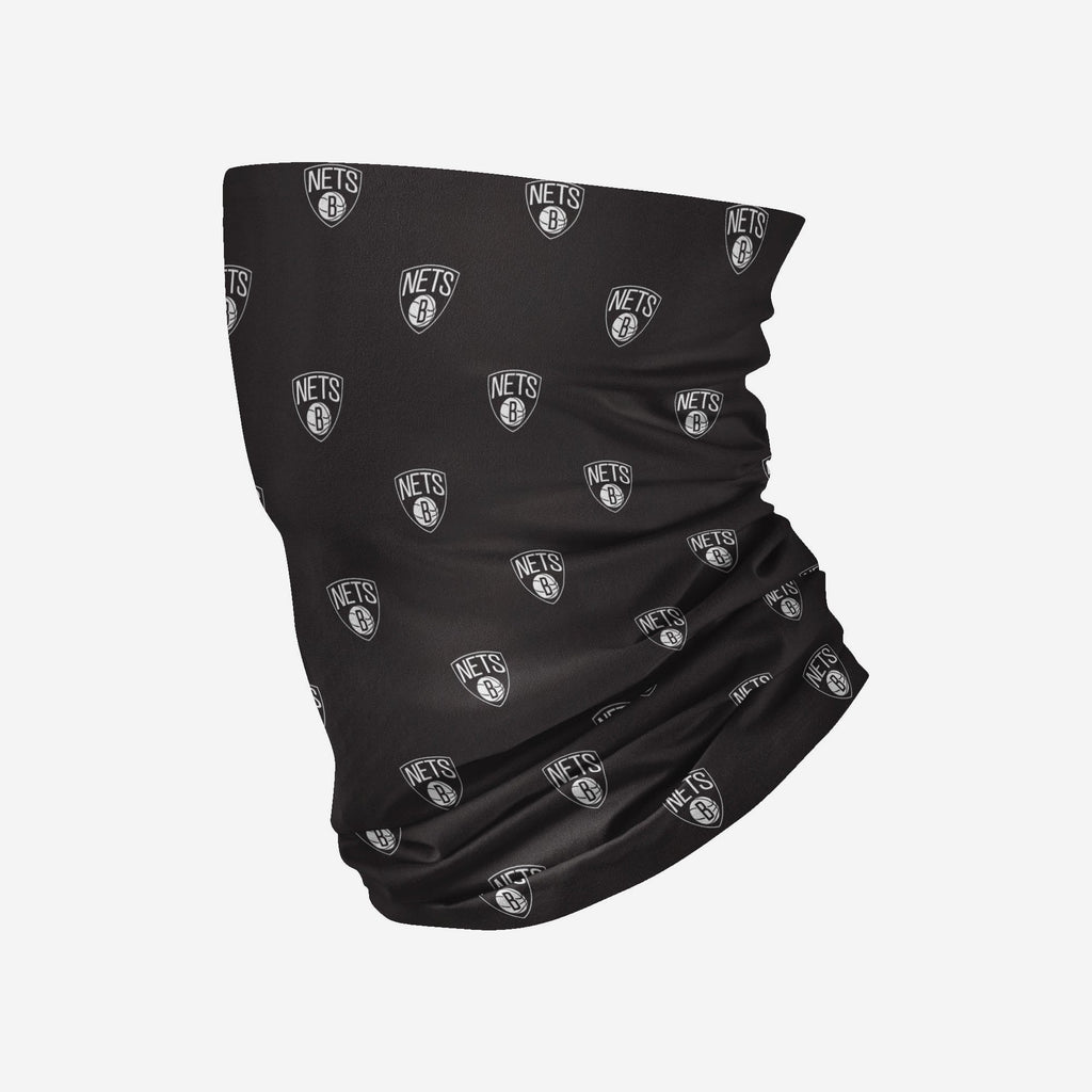 Brooklyn Nets Mini Print Logo Gaiter Scarf FOCO - FOCO.com