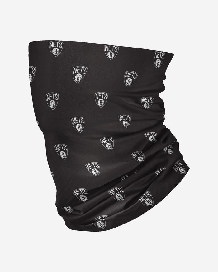 Brooklyn Nets Mini Print Logo Gaiter Scarf FOCO - FOCO.com