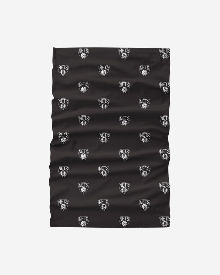 Brooklyn Nets Mini Print Logo Gaiter Scarf FOCO - FOCO.com