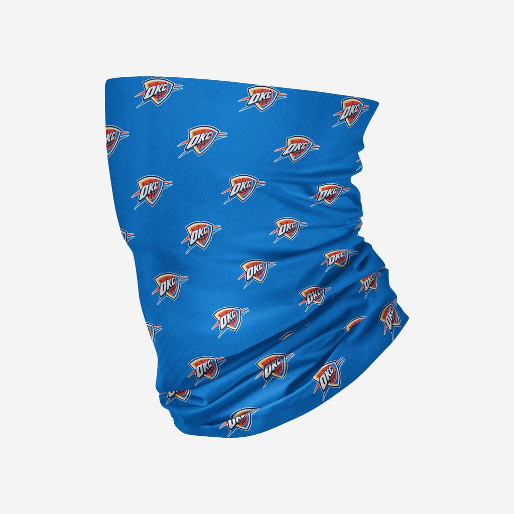 Oklahoma City Thunder Mini Print Logo Gaiter Scarf FOCO - FOCO.com