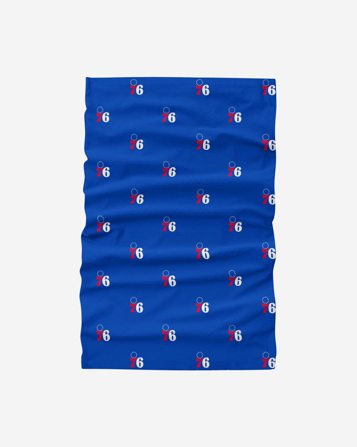 Philadelphia 76ers Mini Print Logo Gaiter Scarf FOCO - FOCO.com