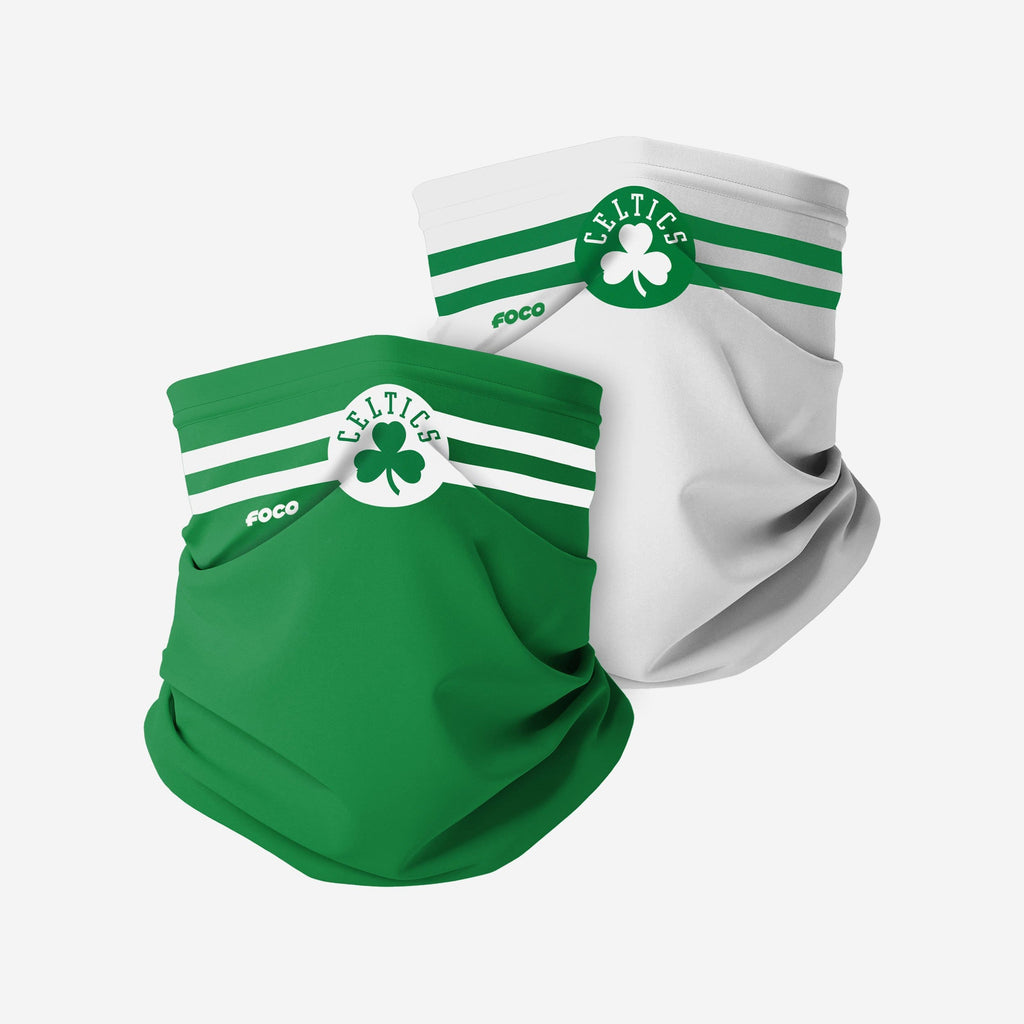 Boston Celtics Stitched 2 Pack Gaiter Scarf FOCO - FOCO.com