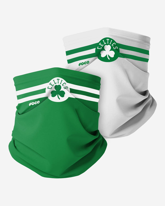 Boston Celtics Stitched 2 Pack Gaiter Scarf FOCO - FOCO.com