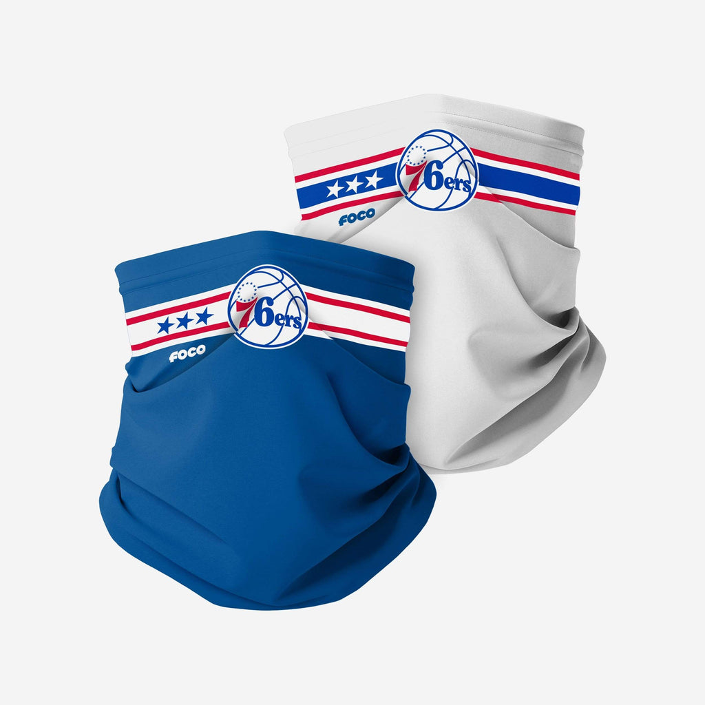 Philadelphia 76ers Stitched 2 Pack Gaiter Scarf FOCO - FOCO.com