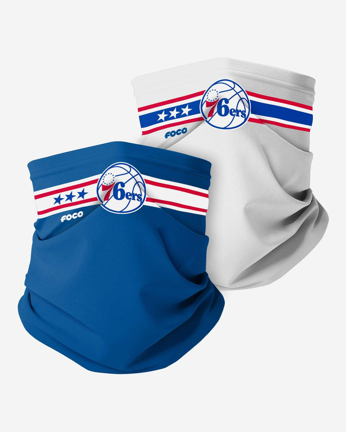 Philadelphia 76ers Stitched 2 Pack Gaiter Scarf FOCO - FOCO.com