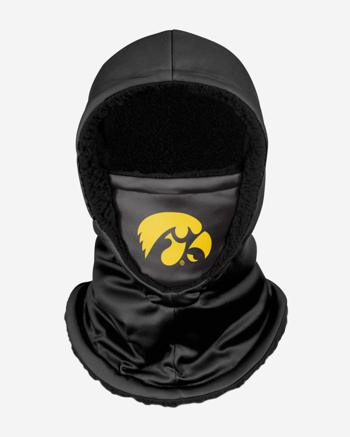 Iowa Hawkeyes Black Hooded Gaiter FOCO - FOCO.com