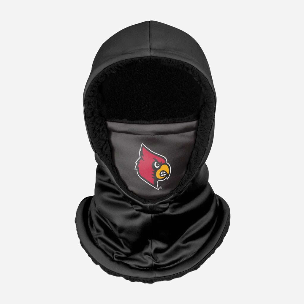 Louisville Cardinals Black Hooded Gaiter FOCO - FOCO.com