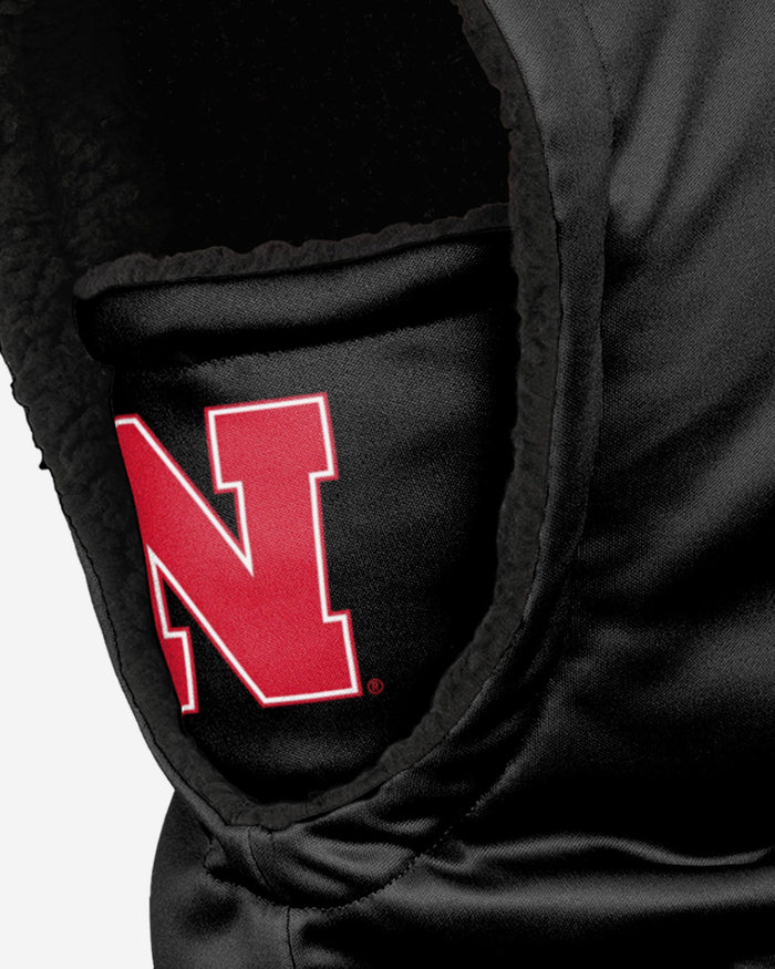 Nebraska Cornhuskers Black Hooded Gaiter FOCO - FOCO.com