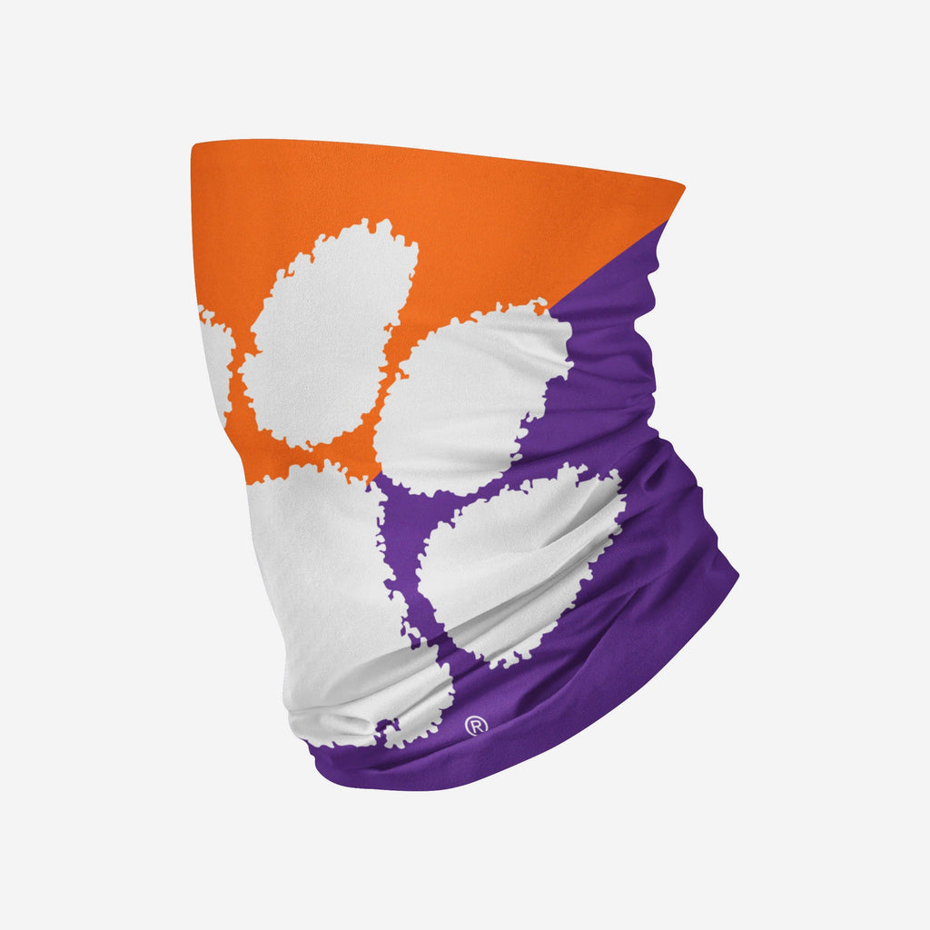 Clemson Tigers Big Logo Gaiter Scarf FOCO - FOCO.com