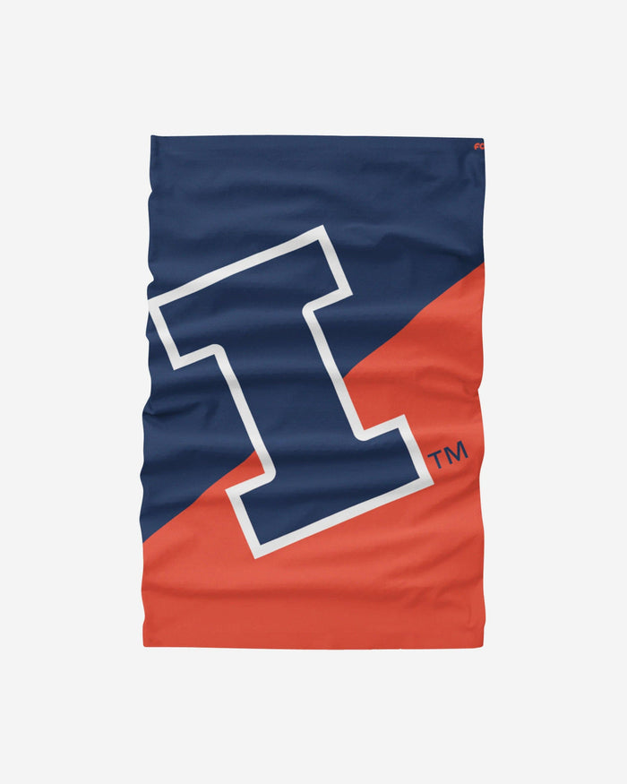 Illinois Fighting Illini Big Logo Gaiter Scarf FOCO - FOCO.com