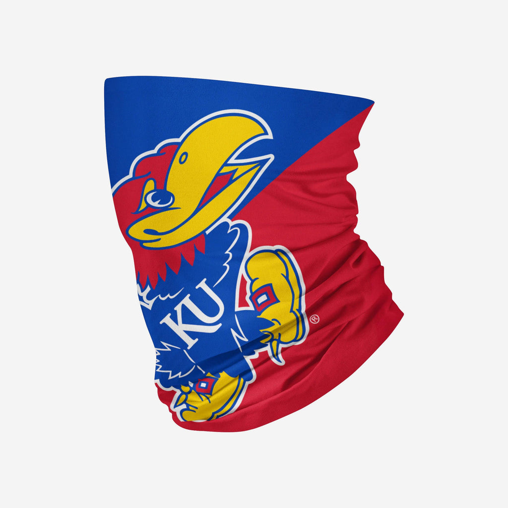 Kansas Jayhawks Big Logo Gaiter Scarf FOCO - FOCO.com